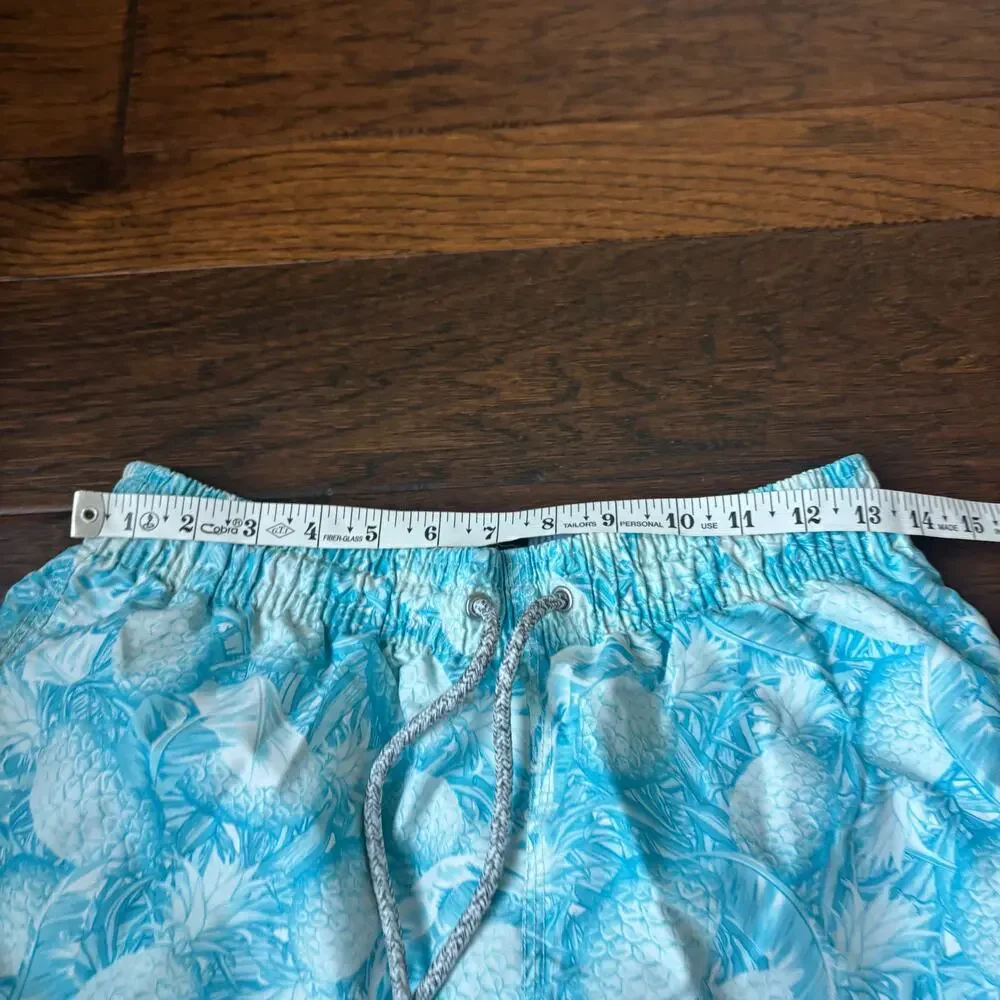 Michael’s Men’s‎ Pineapple Swim Shorts Blue Size M Bathing Suit